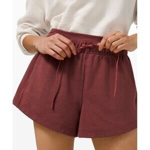 Lululemon Inner Glow Short 3" Modal Heathered Savannah Size 6